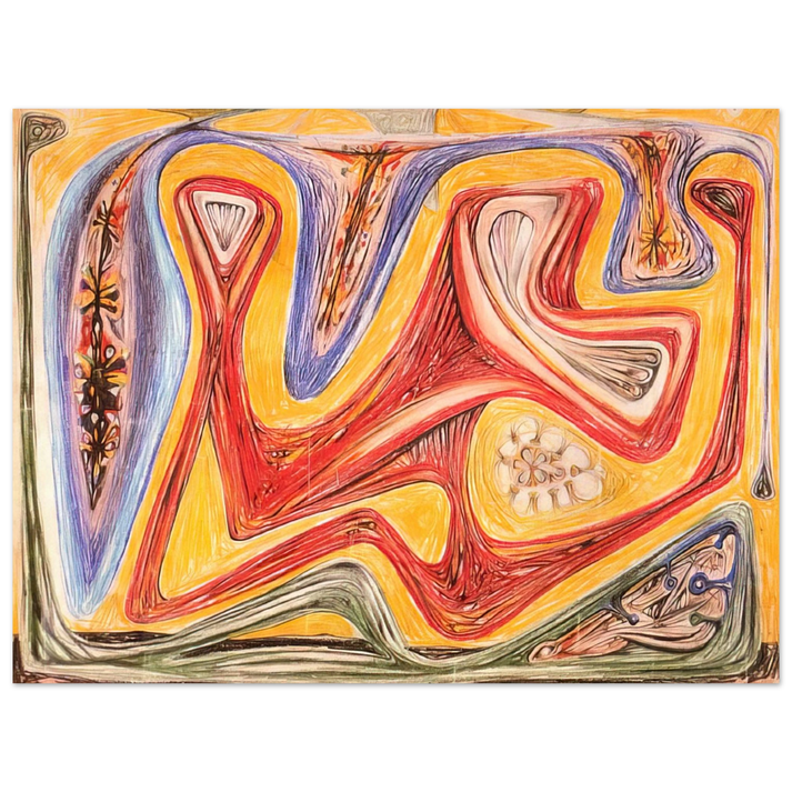 Roberto Matta - GLANDE FICTION 1938 75x100 cm / 30x40inches Fine Art Poster