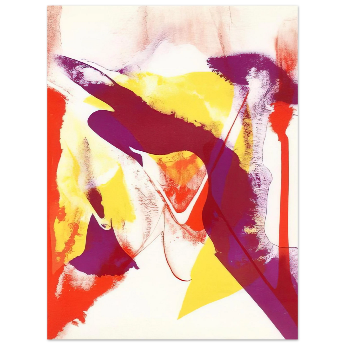 Paul Jenkins - Redfern composition - Abstract Expressionism 75x100 cm / 30x40inches Fine Art Poster