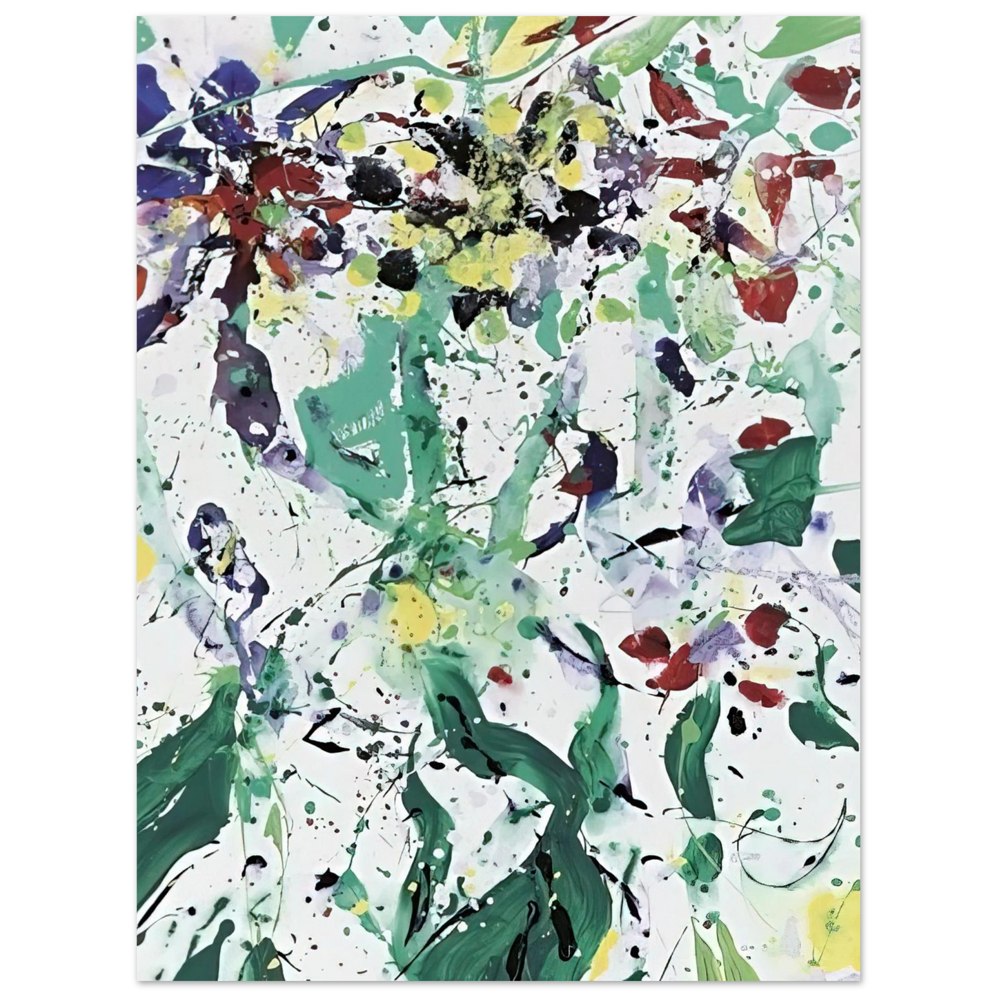 Sam Francis - Bouquet 75x100 cm / 30x40inches Fine Art Poster