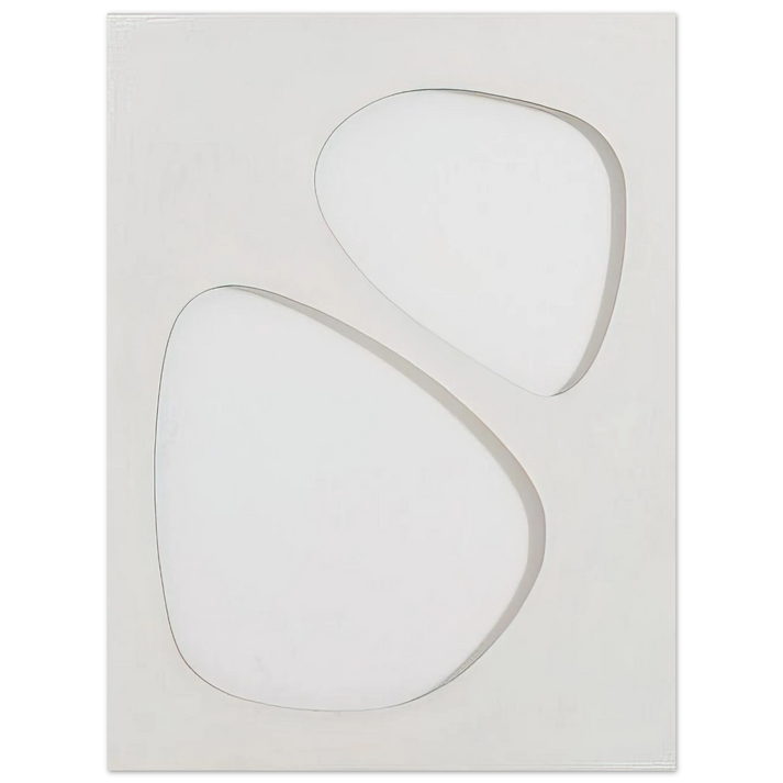 Dadamaino - Volume bianco - 1959 75x100 cm / 30x40inches Fine Art Poster