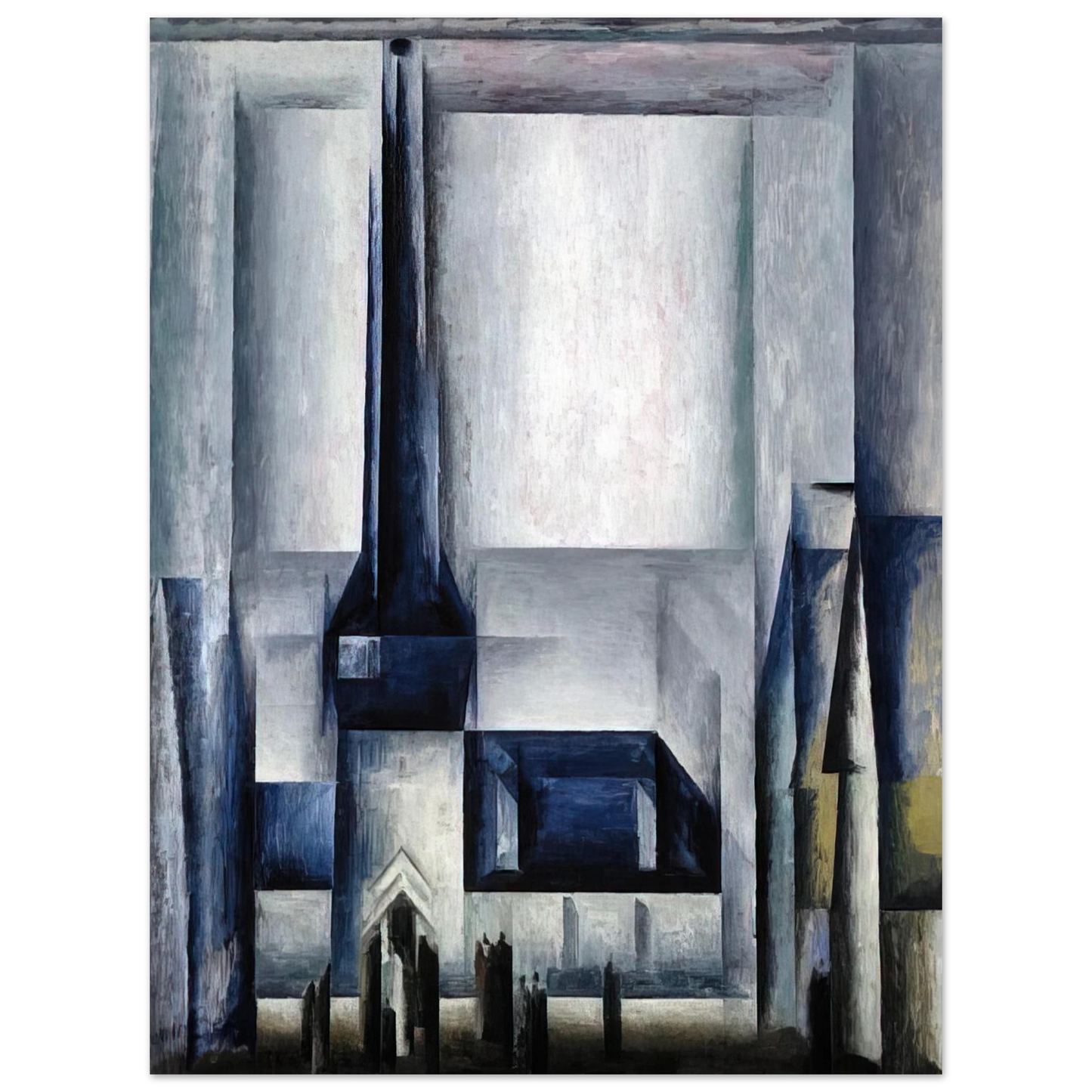 Lyonel Feininger - GELMERODA III 1913 75x100 cm / 30x40inches Fine Art Poster