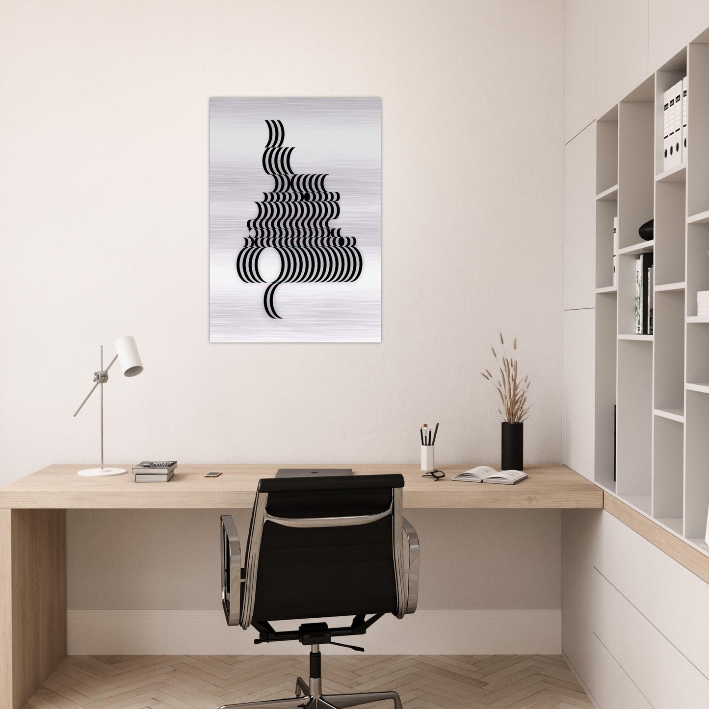 FRAGMENT 2 1965 - Bridget Riley Brushed Aluminum Print - 70x100 cm / 28x40 inches | Bridget Riley Aluminum Print | Bridget Riley Prints