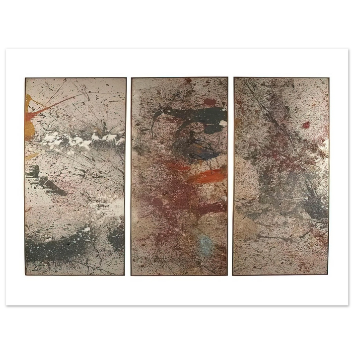 Taro Yamamoto - UNTITLED TRIPTYCH 1961 75x100 cm / 30x40inches Fine Art Poster