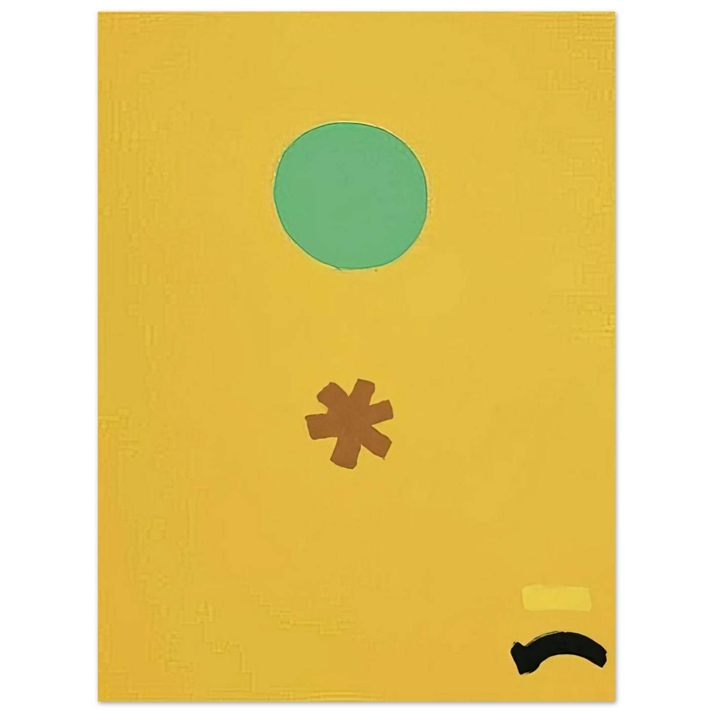Adolph Gottlieb - Black Note - 1971 75x100 cm / 30x40inches Fine Art Poster