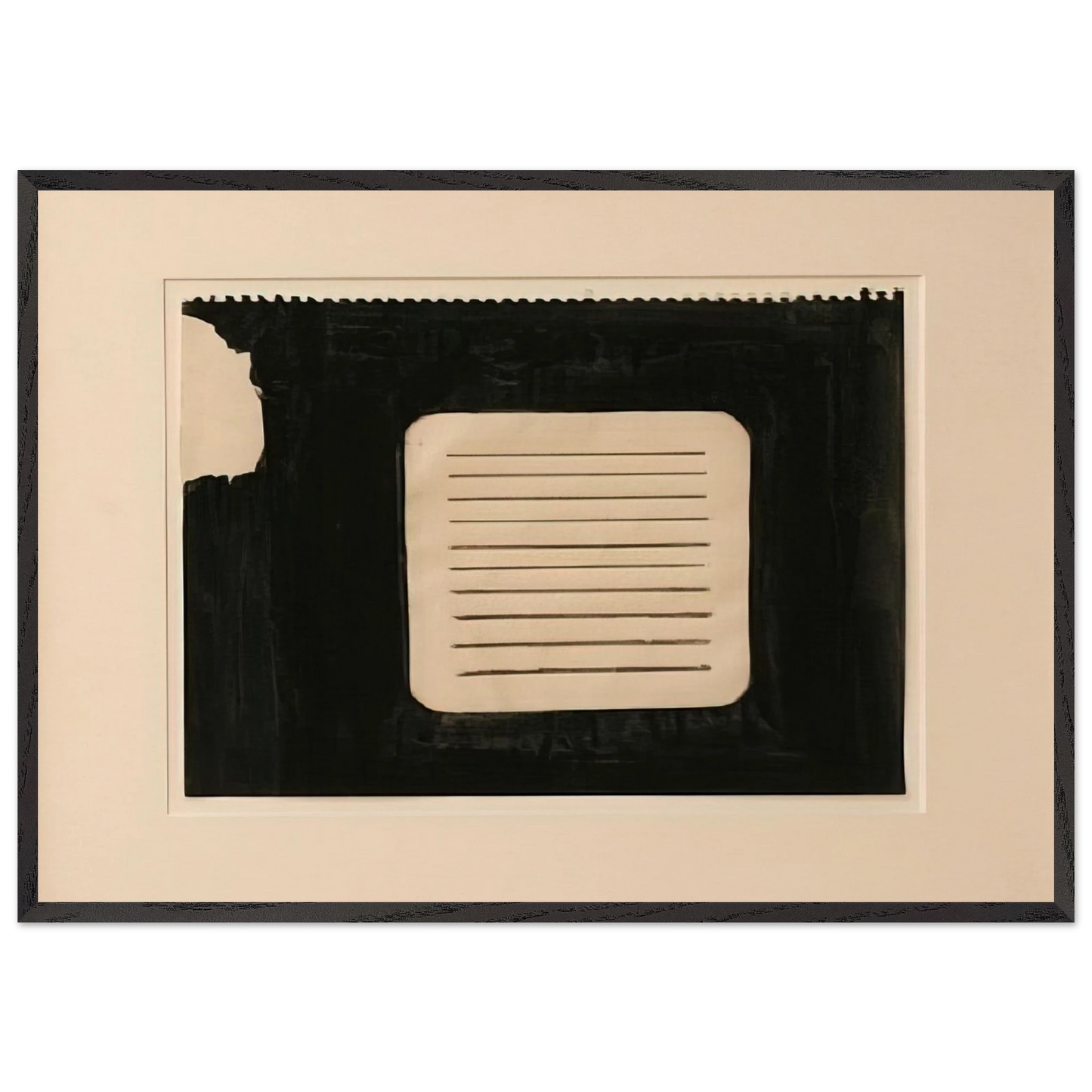 Untitled - 1962 N4 - Donald Judd 70x100 cm / 28x40 inches Framed Art Print – Black Wooden Frame