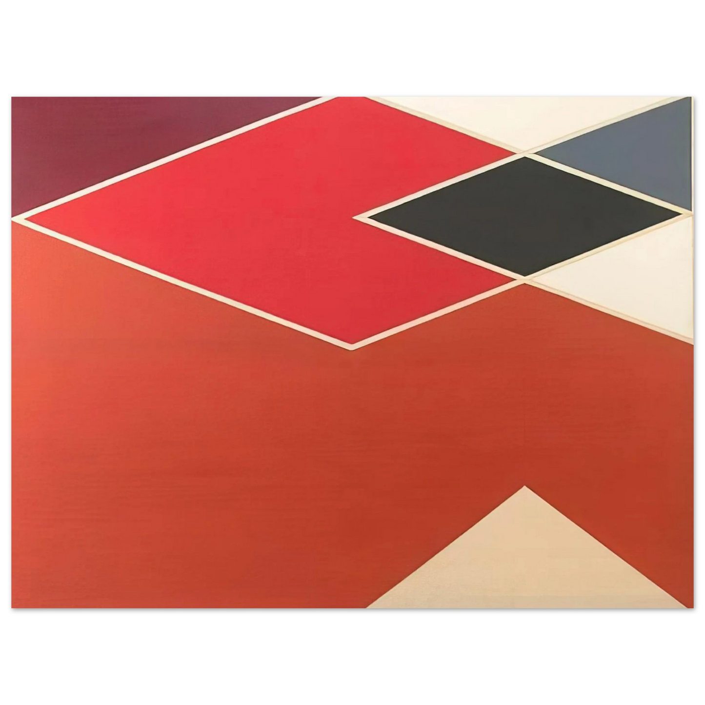 Larry Zox - Tikke from the Diamond Cut Series - 1968 75x100 cm / 30x40inches Fine Art Poster