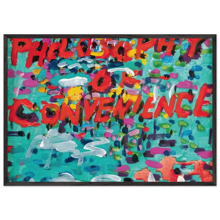 Philosophy of Convenience - 1988 - Paul Thek 70x100 cm / 28x40 inches Framed Art Print – Black Wooden Frame
