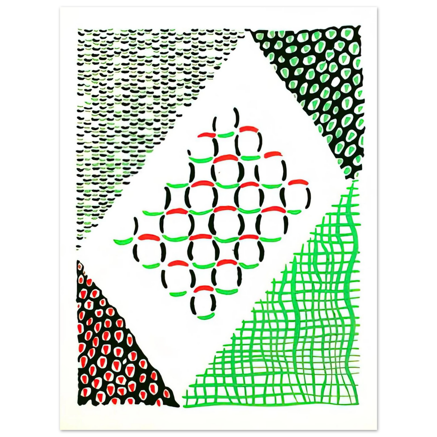 Sonia Delaunay - COMPOSITION 19 75x100 cm / 30x40inches Fine Art Poster