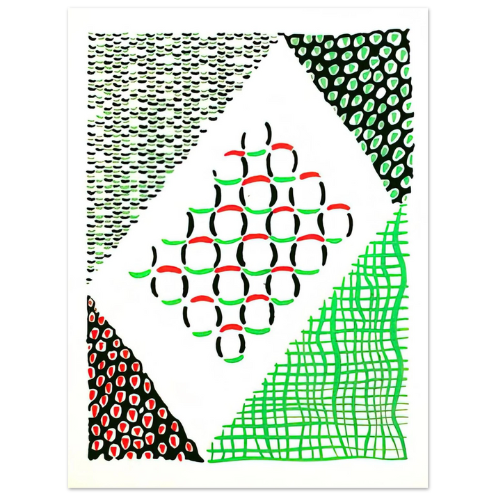 Sonia Delaunay - COMPOSITION 19 75x100 cm / 30x40inches Fine Art Poster