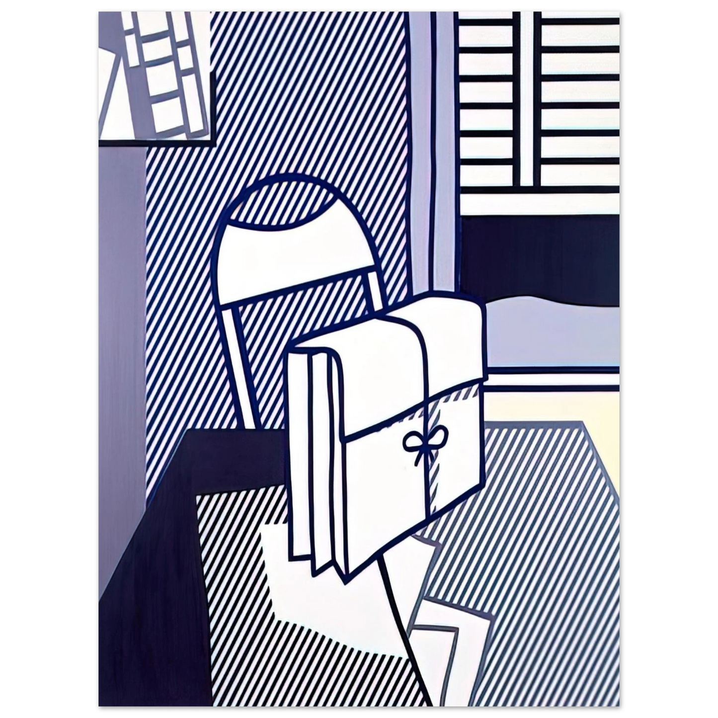 Roy Lichtenstein - STILL LIFE WITH DOSSIER 1976 75x100 cm / 30x40inches Fine Art Poster