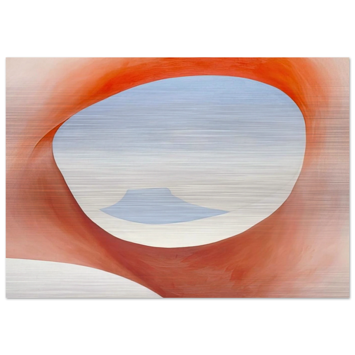 Pedernal - From the Ranch I - Georgia O'Keeffe Brushed Aluminum Print - 70x100 cm / 28x40 inches | Georgia O'Keeffe Aluminum Print | Georgia O'Keeffe Prints