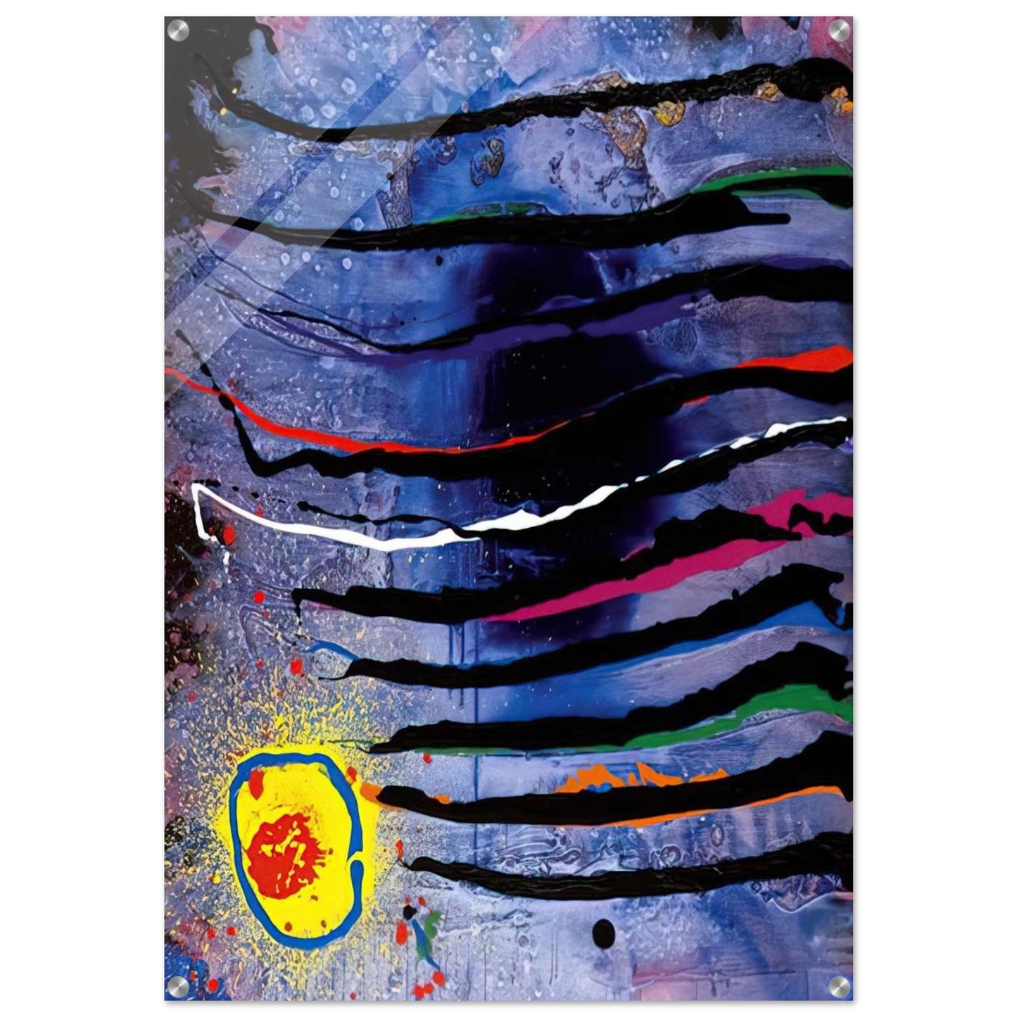 Tiger's Eye - 10.3.07 - 2007 - John Hoyland Acrylic Print - 70x100 cm / 28x40″ inches | John Hoyland Wall Art | John Hoyland Prints