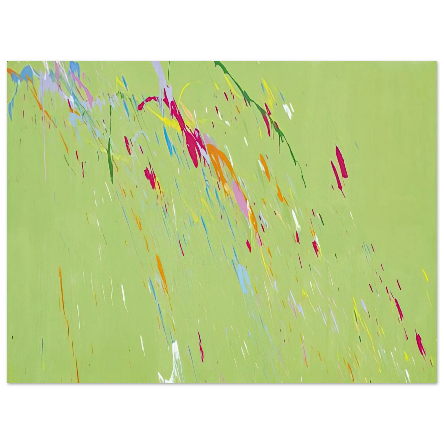 Walasse Ting - Raindrops Keep Falling on My Head - 1973 75x100 cm / 30x40inches Fine Art Poster