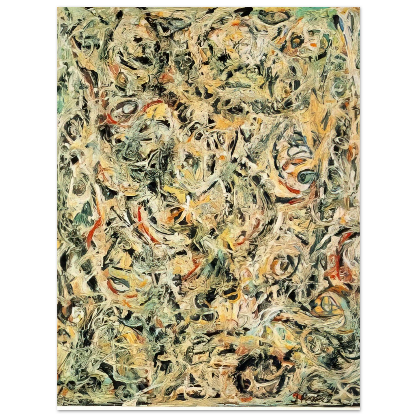 Jackson Pollock - EYES IN THE HEAT 1946 75x100 cm / 30x40inches Fine Art Poster