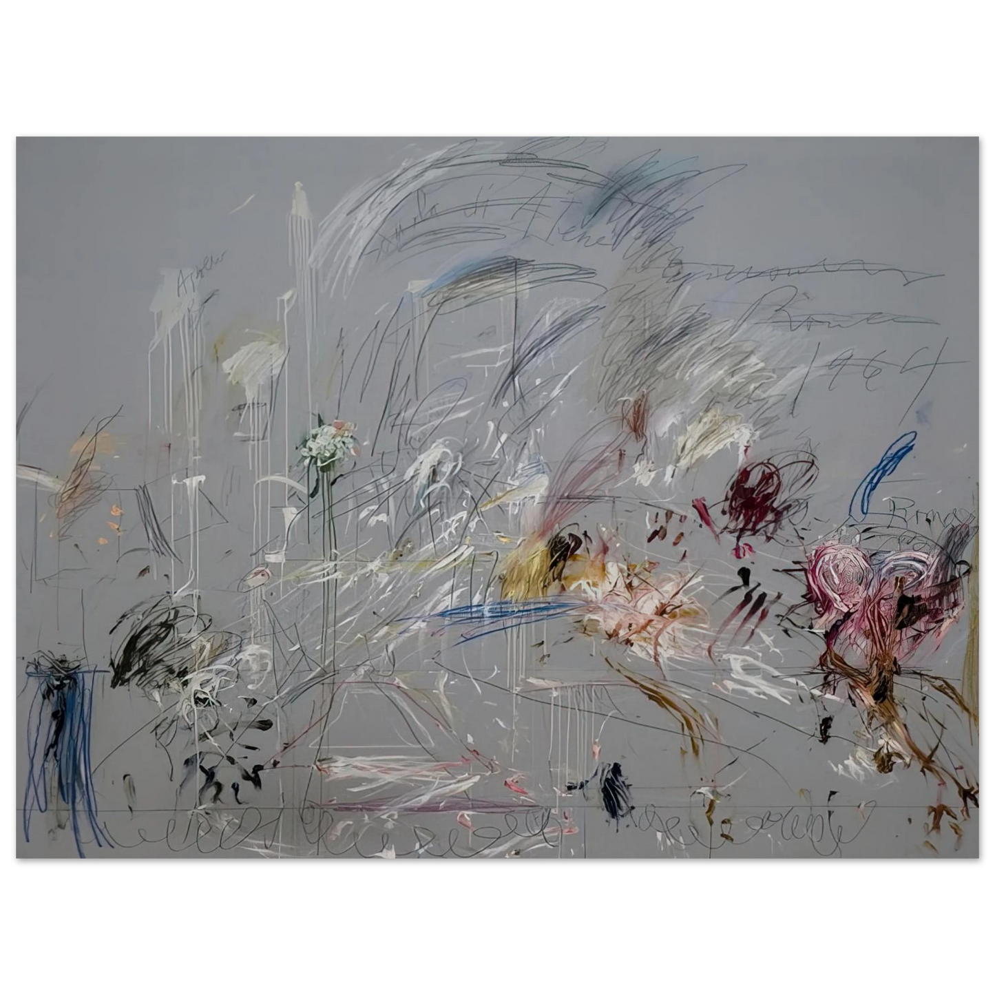 Cy Twombly - School of Athens 75x100 cm / 30x40inches Fine Art Poster