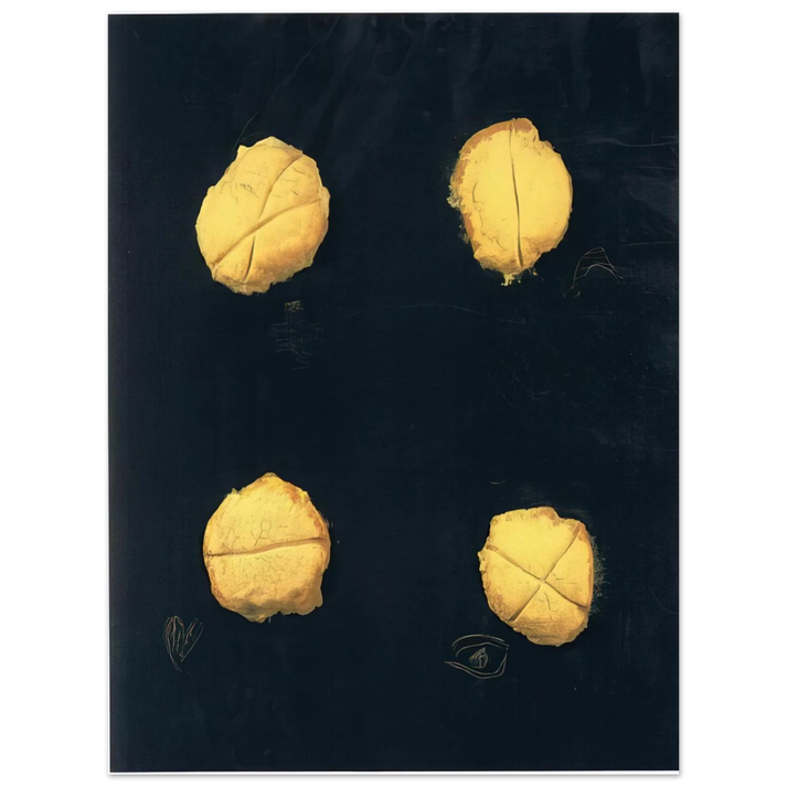 Antoni Tapies - FOUR 1992 75x100 cm / 30x40inches Fine Art Poster