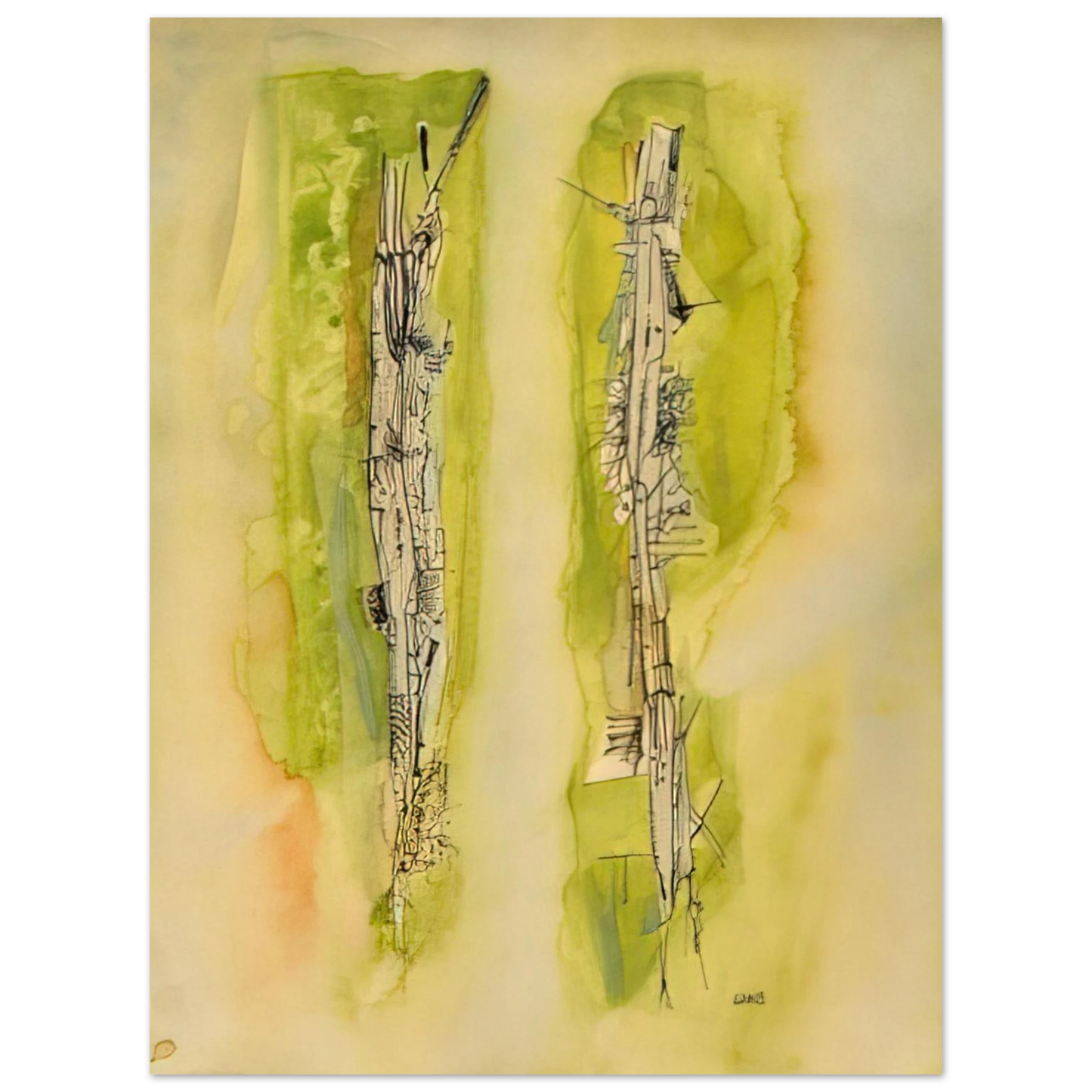 Wols - Untitled - 1940 75x100 cm / 30x40inches Fine Art Poster