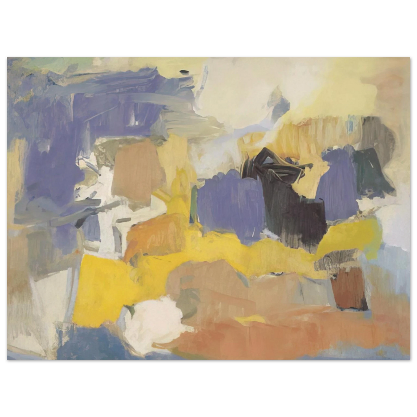 Esteban Vicente - UNTITLED 1958 75x100 cm / 30x40inches Fine Art Poster