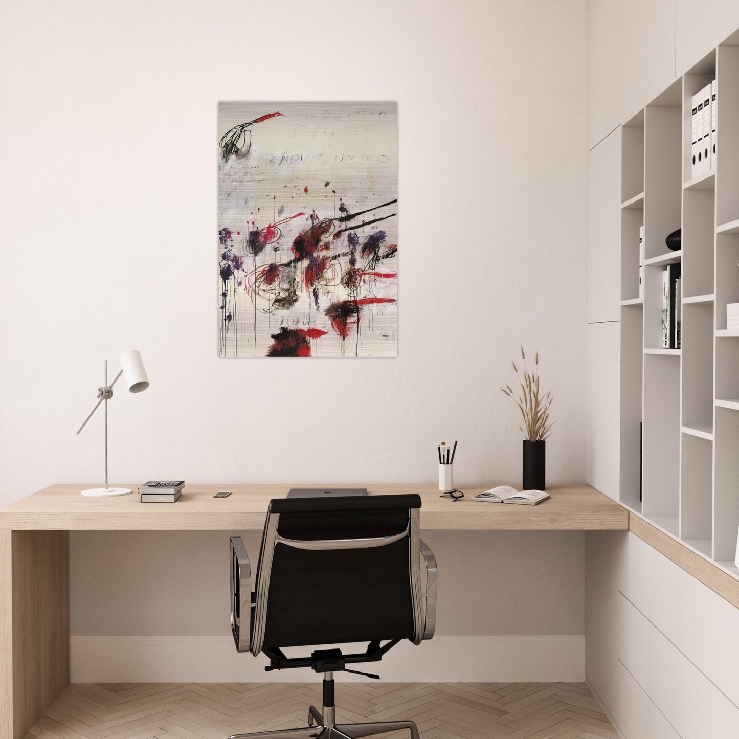 Quattro stagioni I. Autunno - Cy Twombly Brushed Aluminum Print - 70x100 cm / 28x40 inches | Cy Twombly Aluminum Print | Cy Twombly Prints