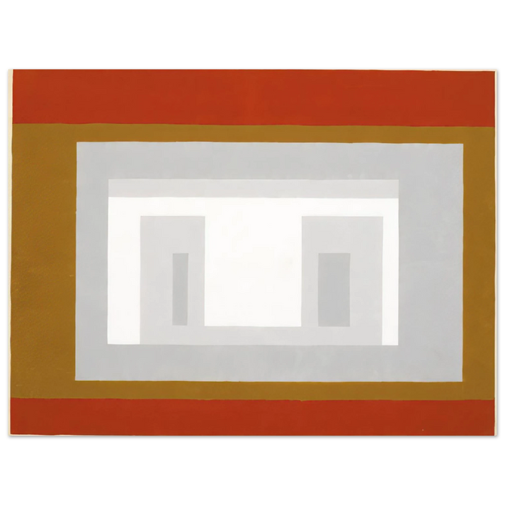 Josef Albers - VARIANT ADOBE SETTLED 1954 75x100 cm / 30x40inches Fine Art Poster