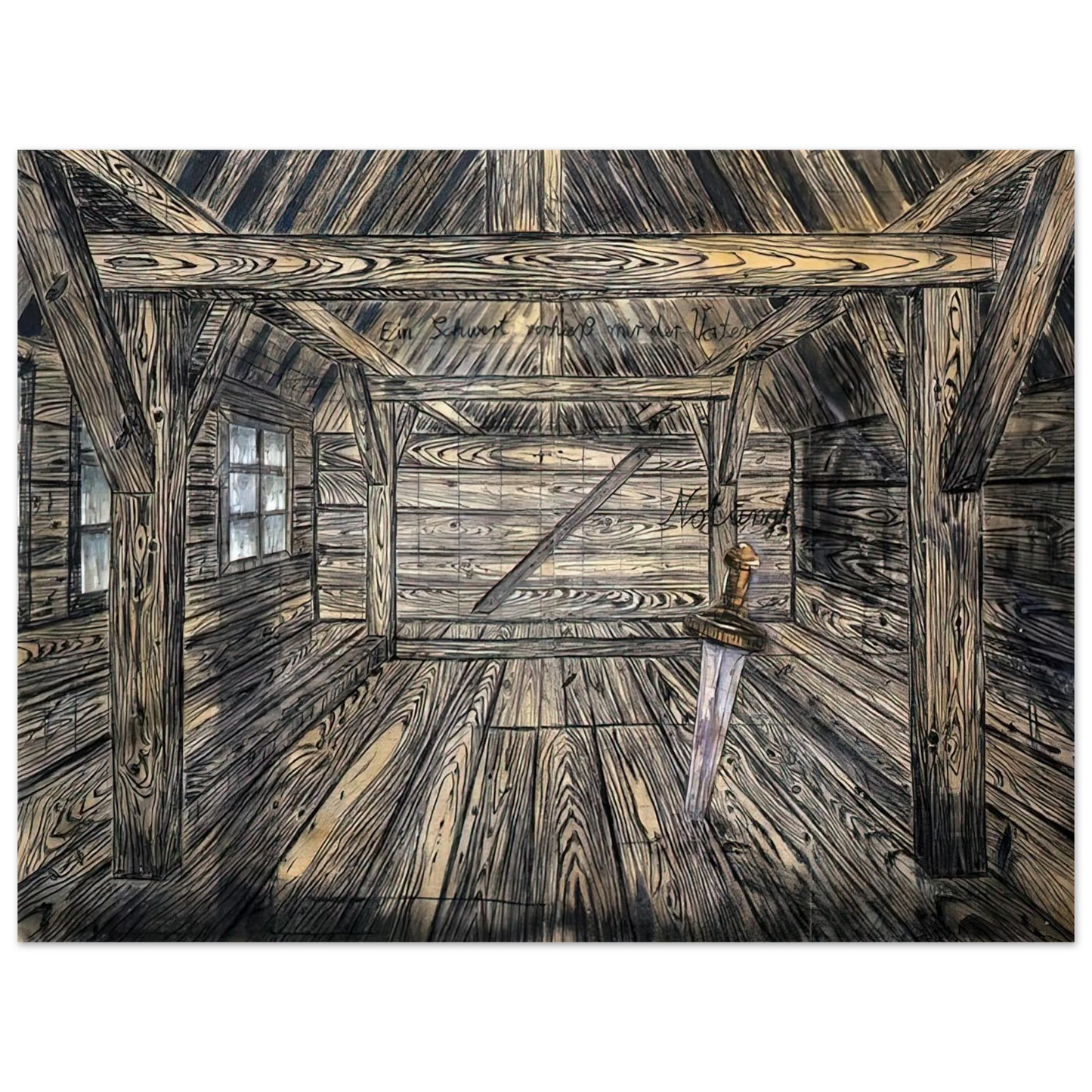 Anselm Kiefer - NOTHUNG 1973 75x100 cm / 30x40inches Fine Art Poster
