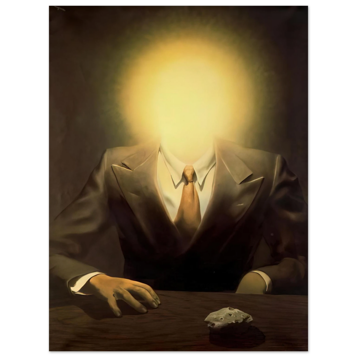 Rene Magritte - THE PLEASURE PRINCIPLE PORTRAIT OF EDWARD JAMES 1937 75x100 cm / 30x40inches Fine Art Poster