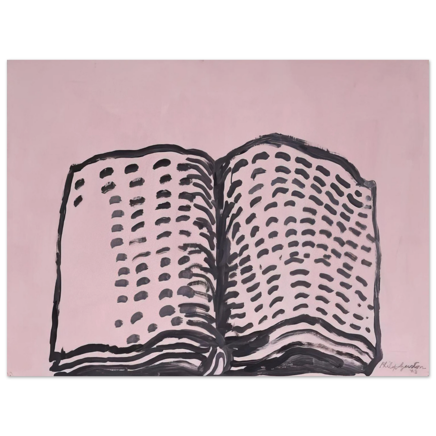 Philip Guston - UNTITLED BOOK 75x100 cm / 30x40inches Fine Art Poster