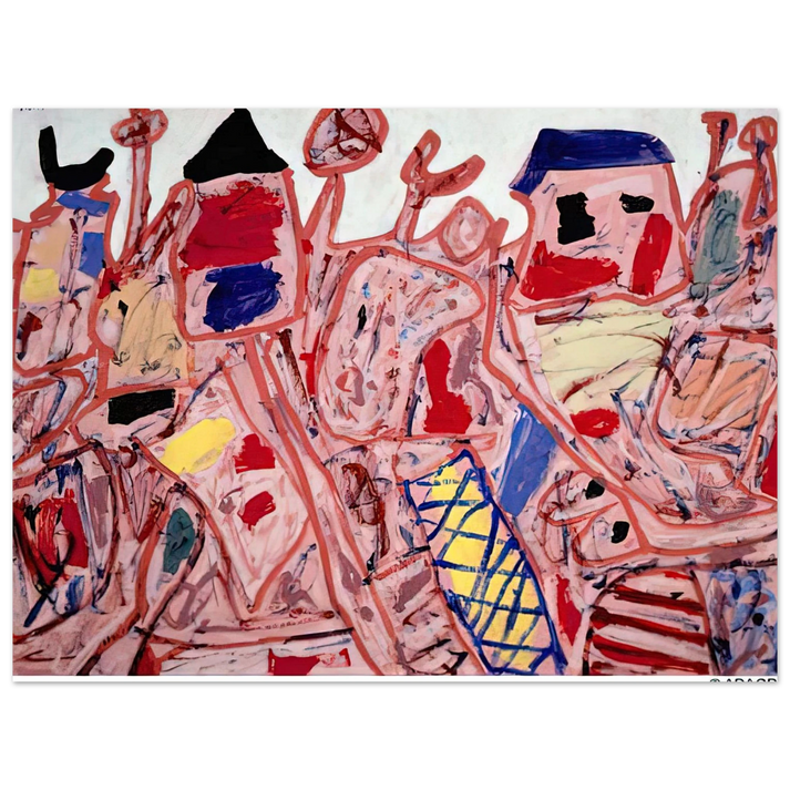 Jean Dubuffet - SUCCESSFUL CAMPAIGN 75x100 cm / 30x40inches Fine Art Poster