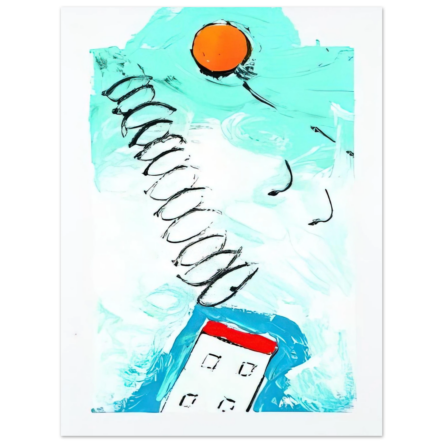 Mario Schifano - Untitled - 1990 75x100 cm / 30x40inches Fine Art Poster