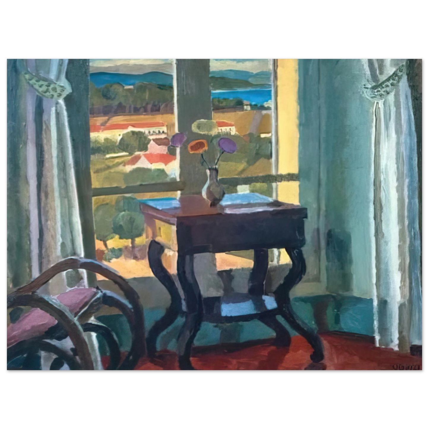 Vanessa Bell - INTERIOR WITH A TABLE 1921 75x100 cm / 30x40inches Fine Art Poster