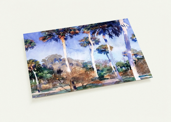 Palms By John Singer Sargent Pack of 10 Post Cards | John Singer Sargent Post Cards | A6 (10.5 x 14.8 cm) - 4.1 x 5.8 inches
