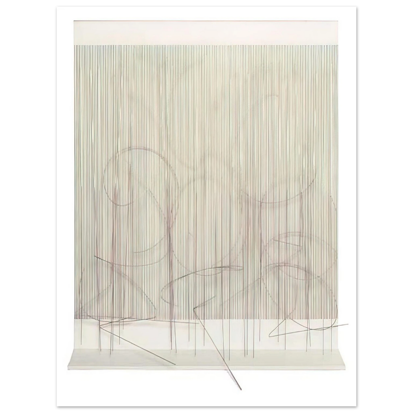 Jesus Rafael Soto - ESCRITURA ROSA PANTA 75x100 cm / 30x40inches Fine Art Poster