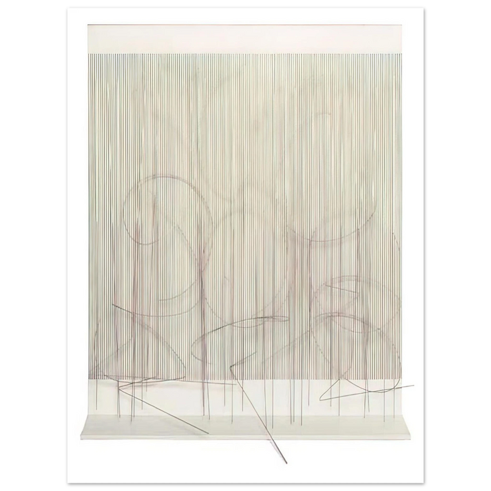 Jesus Rafael Soto - ESCRITURA ROSA PANTA 75x100 cm / 30x40inches Fine Art Poster