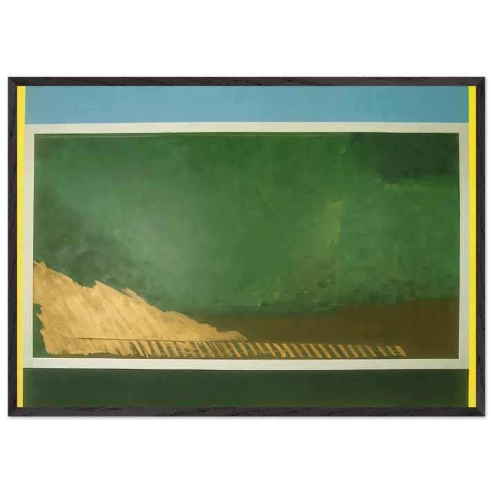 Heaven and Earth - 1967 - Ronnie Landfield 70x100 cm / 28x40 inches Framed Art Print – Black Wooden Frame