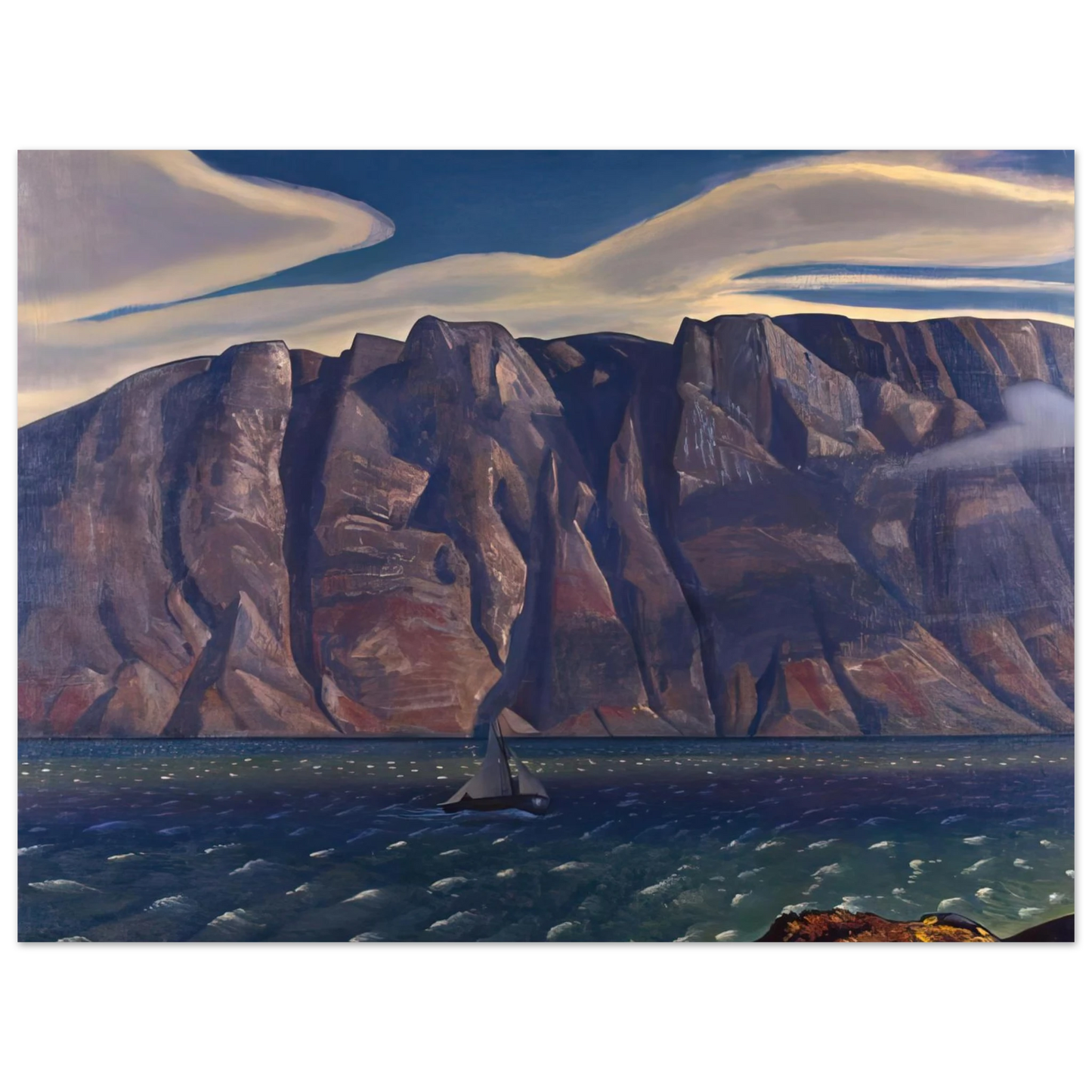 Rockwell Kent - Squall, Greenland 75x100 cm / 30x40inches Fine Art Poster