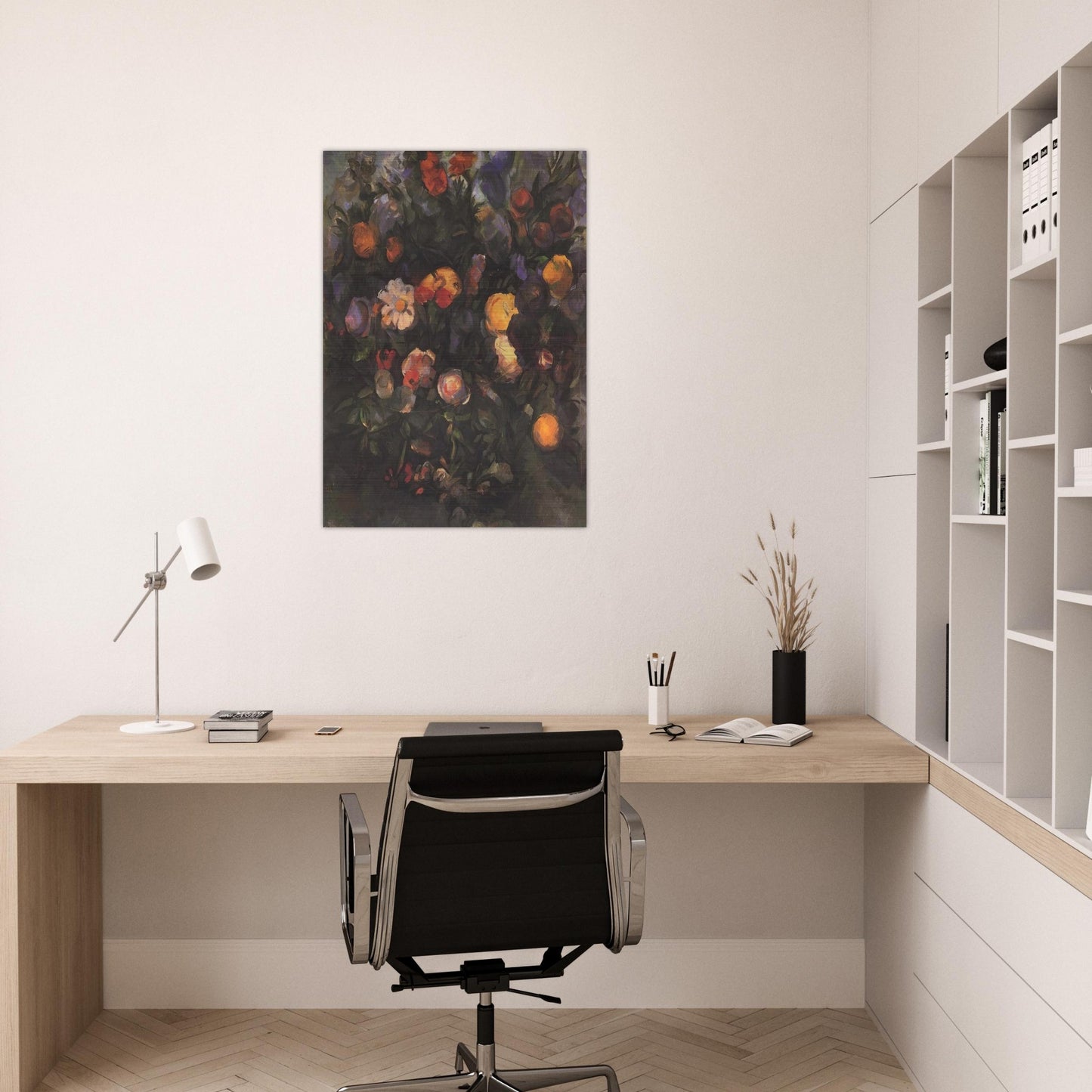 Vase of Flowers - Paul Cézanne Brushed Aluminum Print - 70x100 cm / 28x40 inches | Paul Cézanne Aluminum Print | Paul Cézanne Prints