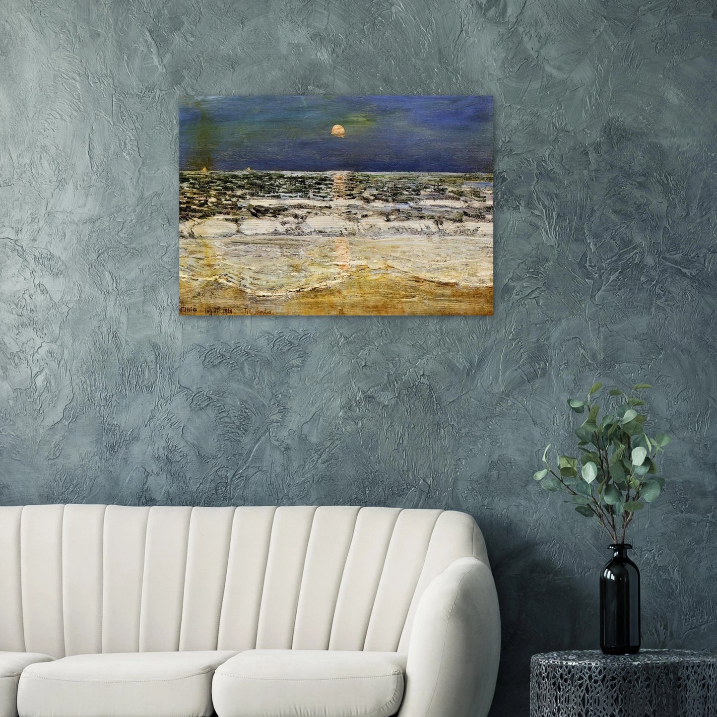 East Hampton - Childe Hassam Brushed Aluminum Print - 70x100 cm / 28x40 inches | Childe Hassam Aluminum Print | Childe Hassam Prints