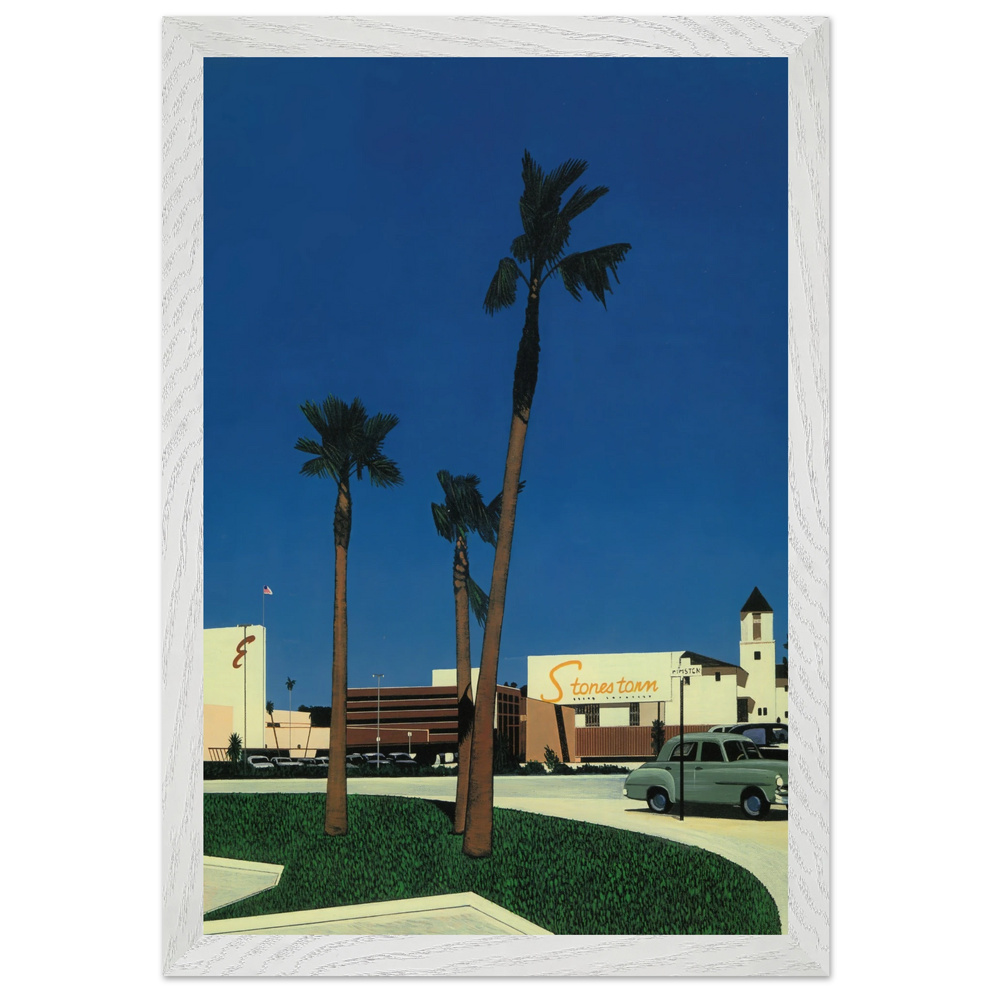 Hiroshi Nagai - In the beginning IV Mall Wall Art - 60x80 cm / 24x32 inches - Premium Wooden Framed Poster With Fine Art Paper - Wood frame