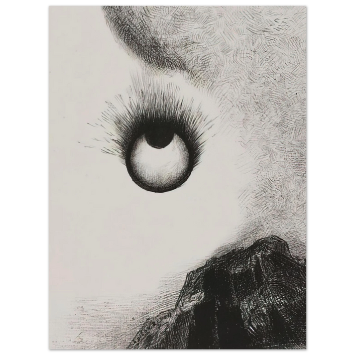 Odilon Redon - EVERYWHERE EYEBALLS ARE AFLAME 1888 75x100 cm / 30x40inches Fine Art Poster