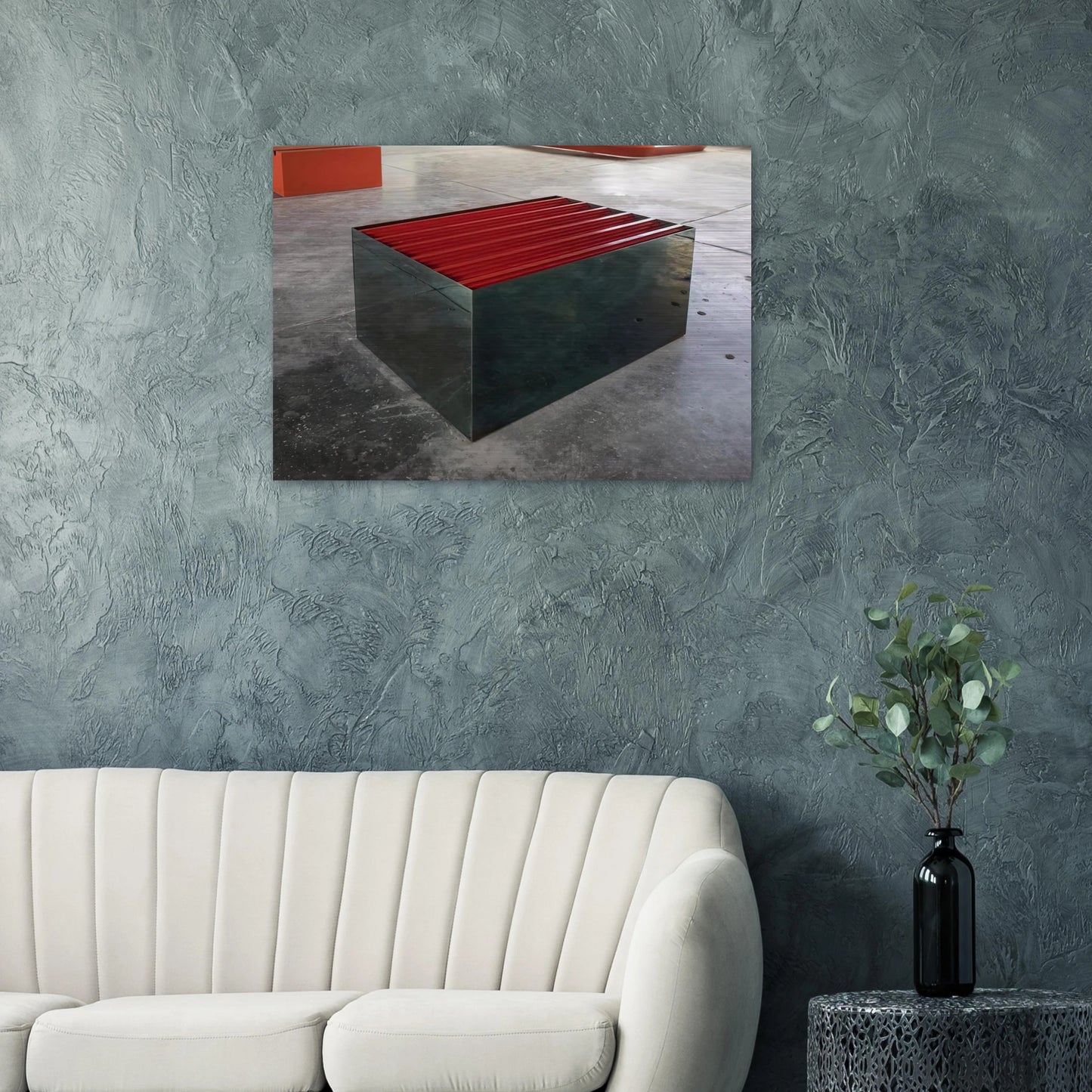 Untitled The Block - 1965 - Donald Judd Brushed Aluminum Print - 70x100 cm / 28x40 inches | Donald Judd Aluminum Print | Donald Judd Prints