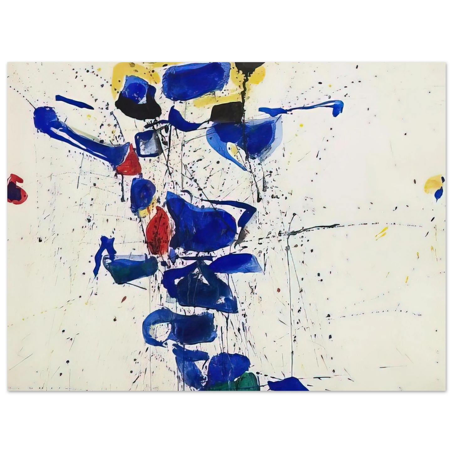 Sam Francis - Untitled SF59-531 75x100 cm / 30x40inches Fine Art Poster