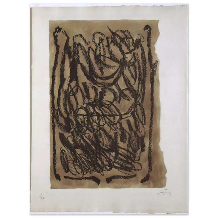 Antoni Tapies - EL PA A LA BARCA 1963 75x100 cm / 30x40inches Fine Art Poster