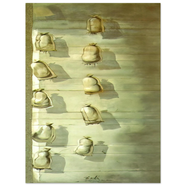 Salvador Dali - SET DESIGN FOR THE BALLET LOS SACOS DEL MOLINERO 75x100 cm / 30x40inches Fine Art Poster