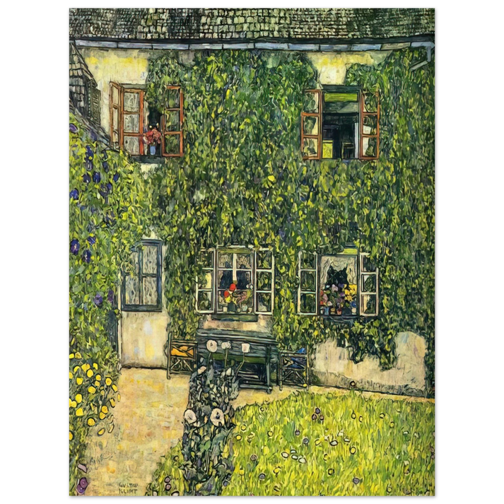 Gustav Klimt - THE HOUSE OF GUARDABOSCHI 75x100 cm / 30x40inches Fine Art Poster