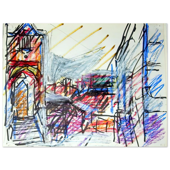 Frank Auerbach - TO THE STUDIOS 75x100 cm / 30x40inches Fine Art Poster