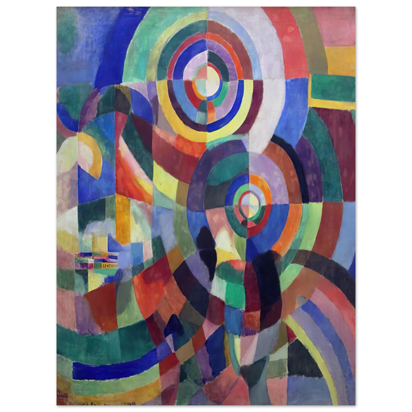 Sonia Delaunay - ELECTRIC PRISMS 1 75x100 cm / 30x40inches Fine Art Poster