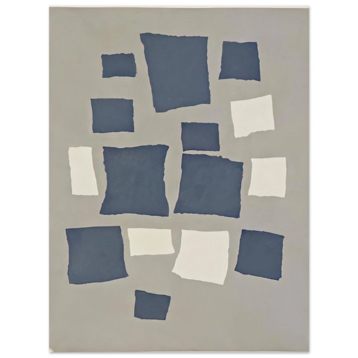 Jean Arp - Collage with Squares Arranged According to the Laws of Chance 75x100 cm / 30x40inches Fine Art Poster