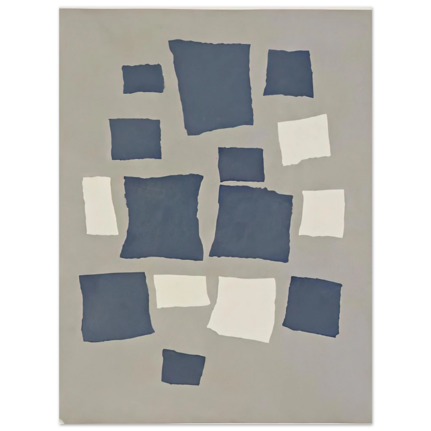 Jean Arp - Collage with Squares Arranged According to the Laws of Chance 75x100 cm / 30x40inches Fine Art Poster