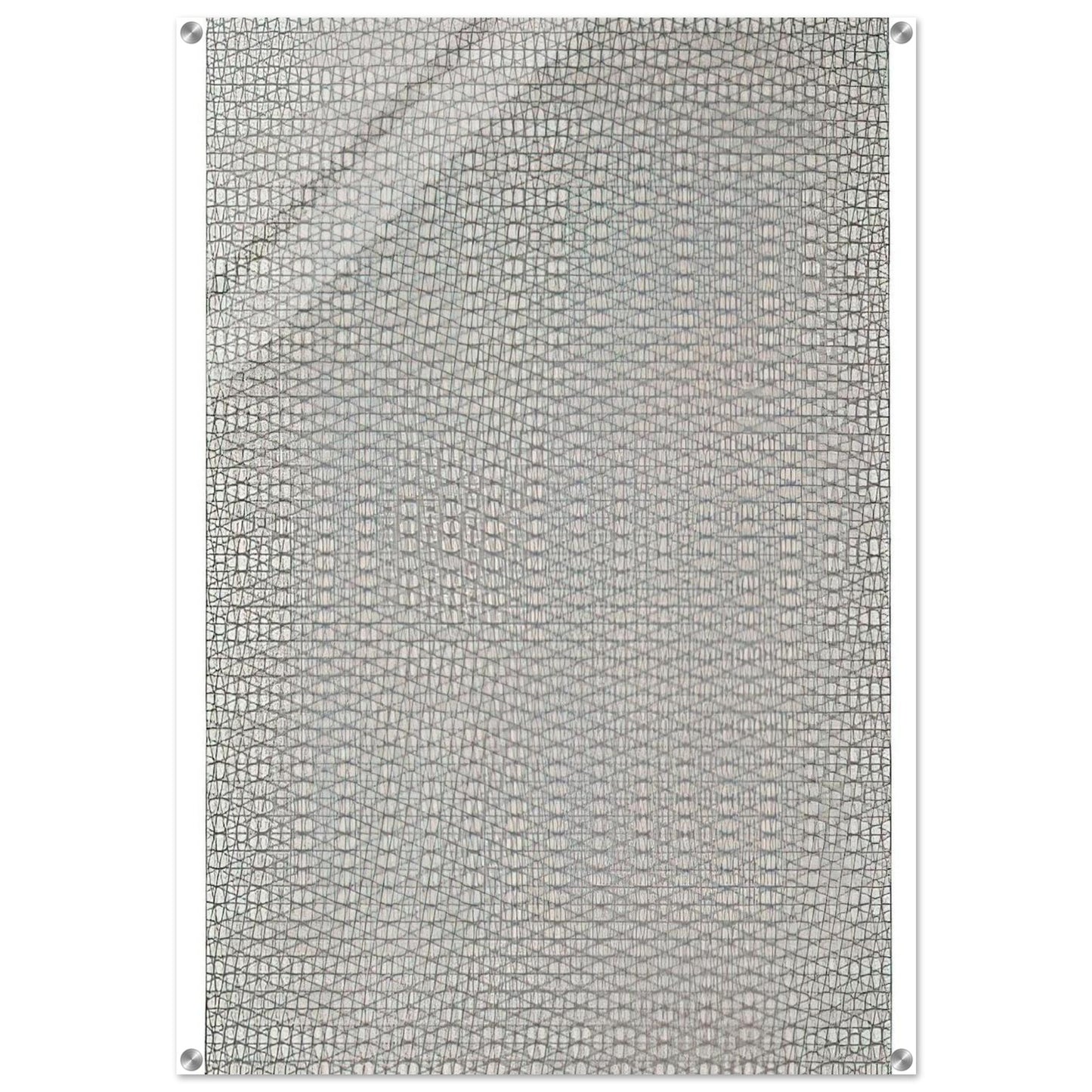 3 grillages superposés 0°, 15°, -15° - 1959 - Francois Morellet Acrylic Print - 70x100 cm / 28x40″ inches | Francois Morellet Wall Art | Francois Morellet Prints