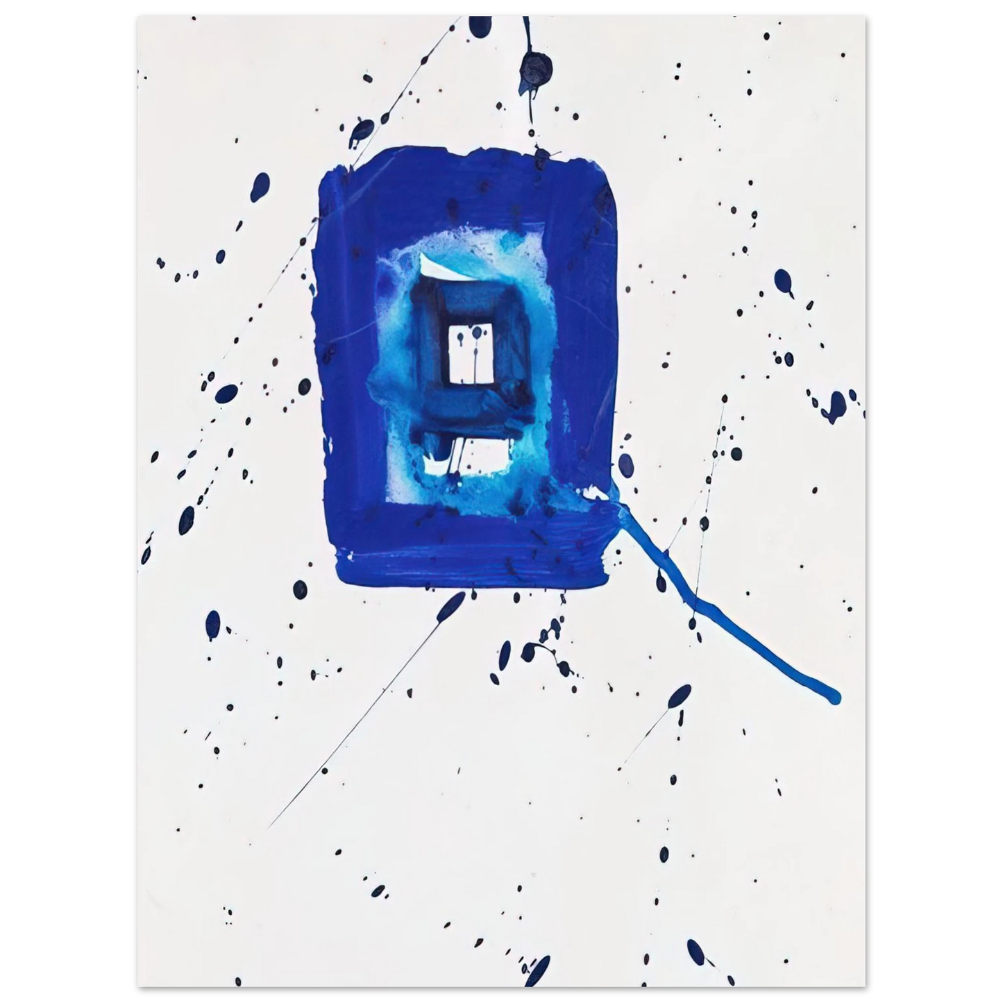 Sam Francis - Blue Frame 75x100 cm / 30x40inches Fine Art Poster